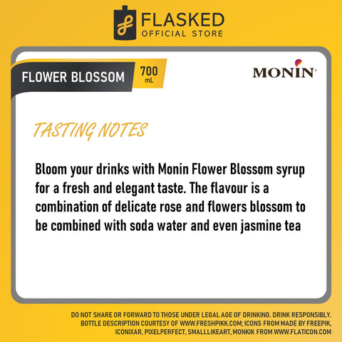 Monin Flower Blossom Syrup 700mL