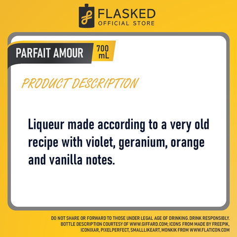 Giffard Parfait Amour Liqueur 700mL