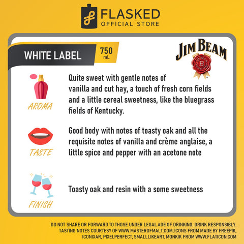 Jim Beam White Bourbon 750mL