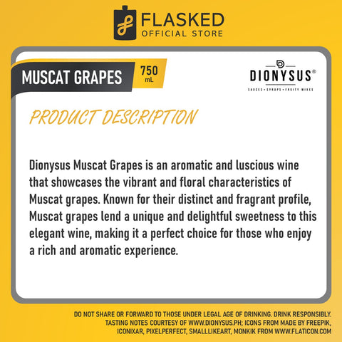 Dionysus Muscat Grapes Syrup 750ml