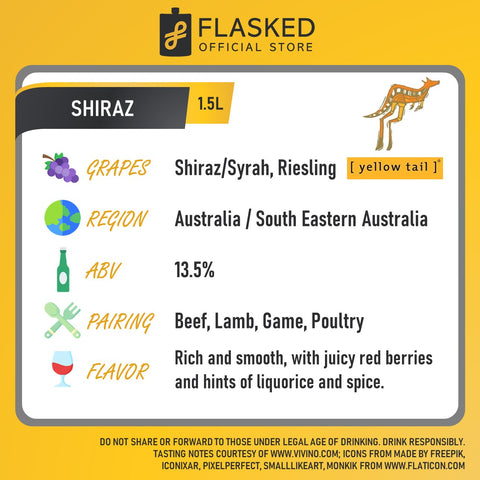 Yellow Tail Shiraz Red Wine Magnum 1.5L