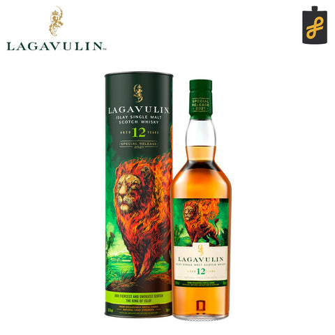 Lagavulin 12 Year Old Natural Cask Strength Islay Single Malt Scotch Whisky 700mL Special Release 2021