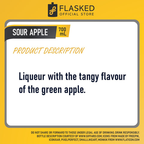 Giffard Sour Apple Liqueur 700mL