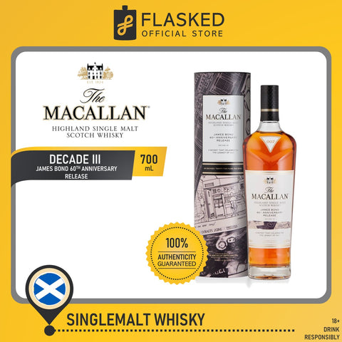 The Macallan James Bond 60th Anniversary Decade III 700mL Single Malt Scotch Whisky