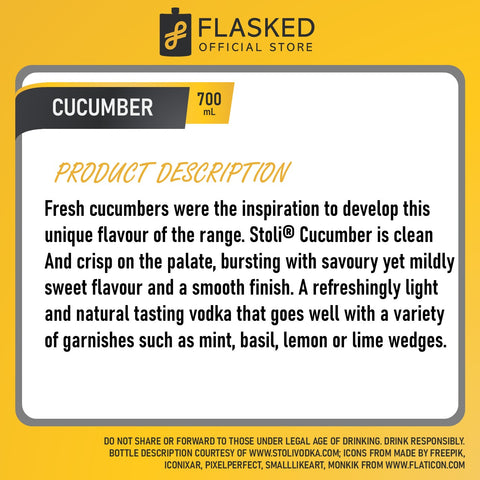 Stoli Cucumber Vodka 700ml