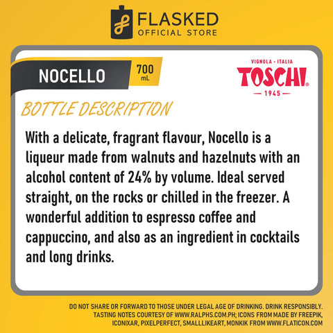 Toschi Nocello Walnut Liqueur 700ml