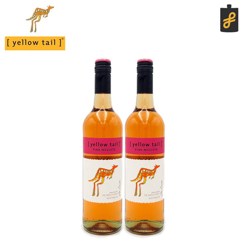 Yellow Tail Pink Moscato Rose Wine 750mL 2 Set Christmas Bundle