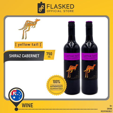 Yellow Tail Shiraz Cabernet Red Wine 750mL 2 Set
