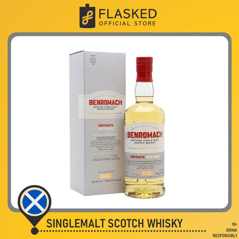 Benromach Contrasts: Peat Smoke Speyside Single Malt Scotch Whisky 700mL