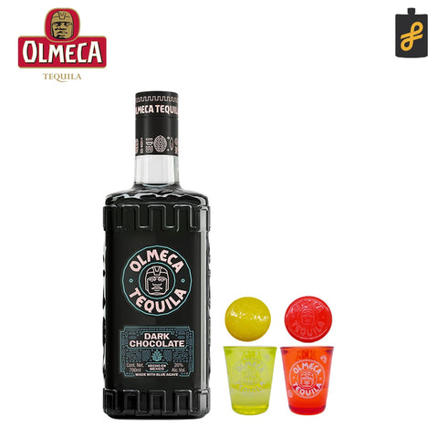 Olmeca Dark Chocolate Tequila 700ml w/ FREE 1 Shot Glass (Random Color)