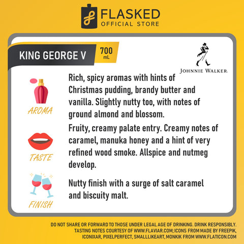 Johnnie Walker King George V Blended Scotch Whisky 700mL
