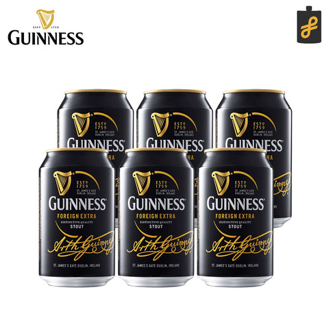 Guinness FES Foreign Extra Stout Irish Beer 6 Bottles 330mL