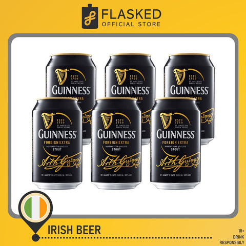 Guinness FES Foreign Extra Stout Irish Beer 6 Bottles 330mL