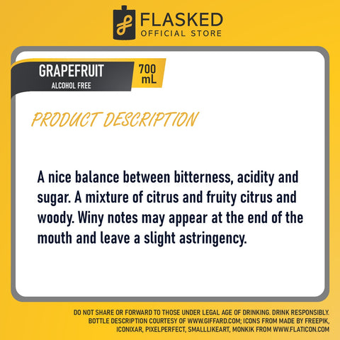 Giffard Alcohol Free Grapefruit Syrup 700mL