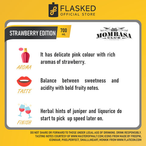 Mombasa Strawberry Edition Gin 700mL