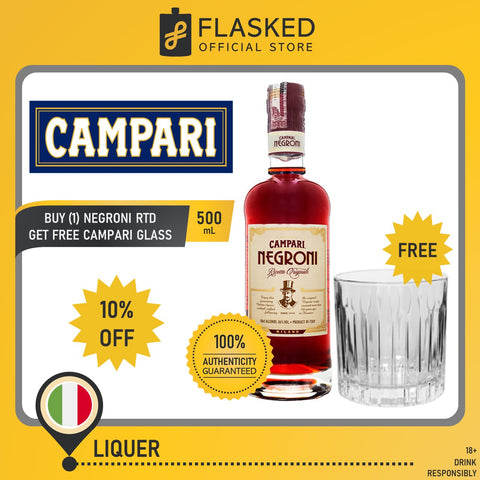 Campari Negroni 500mL 10%off w/ FREE glass
