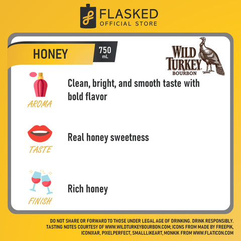 Wild Turkey American Honey Kentucky Straight Bourbon Whiskey 750mL