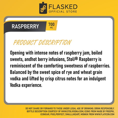 Stoli Raspberry Vodka 700ml