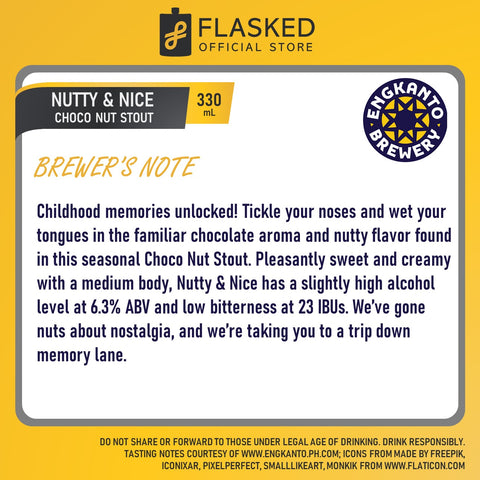 Engkanto Choco Nut Stout Beer 330mL 1 Case