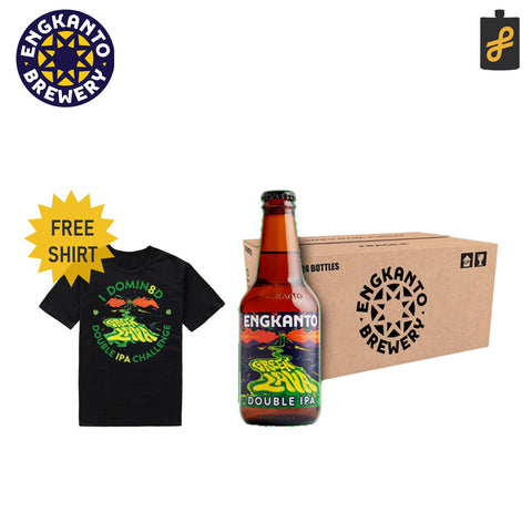 Engkanto Green Lava - Double IPA Beer 330mL 1 Case Free Domin8 Shirt