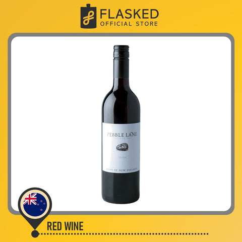 Pebble Lane Merlot Red Wine 750ml w/ FREE Wine Glass