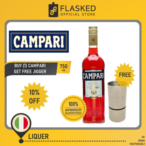 Campari Bitter 750mL 10% off w/ FREE Jigger