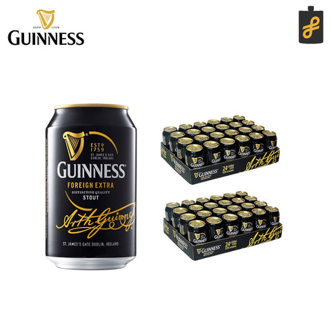 Guinness FES Foreign Extra Stout Irish Beer Cans 330mL 2 Cases