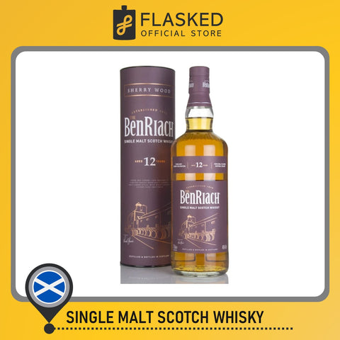 Benriach 12 Year Old Sherry Wood Single Malt Whisky 700mL