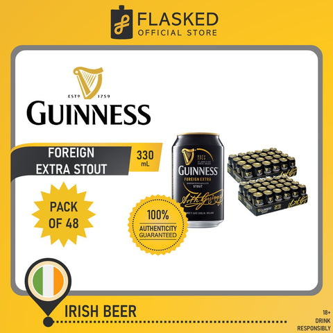 Guinness FES Foreign Extra Stout Irish Beer Cans 330mL 2 Cases