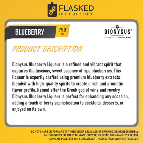 Dionysus Blueberry Syrup 750ml