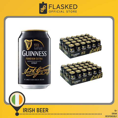 Guinness FES Foreign Extra Stout Irish Beer Cans 330mL 2 Cases