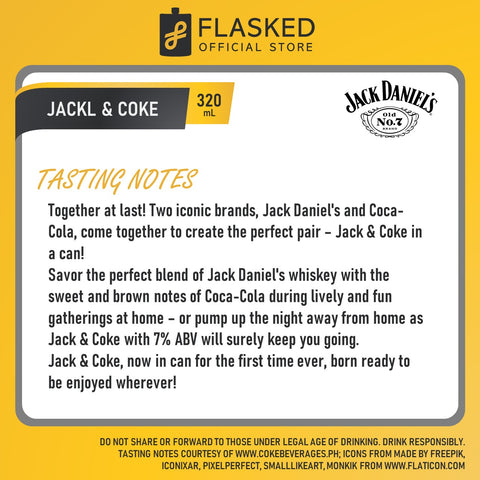 Jack Daniel's & Coke Can 330ml Expiration Date: APRIL 2025