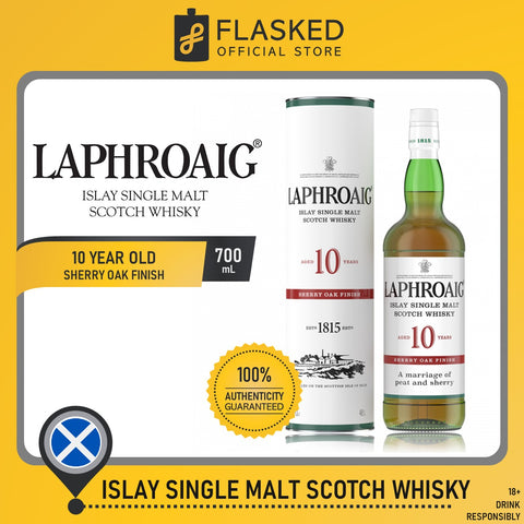 Laphroaig 10 Year Old Sherry Oak Finish Single Malt Scotch Whisky