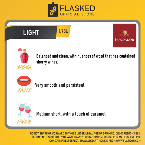 Fundador Light Brandy 1.75L