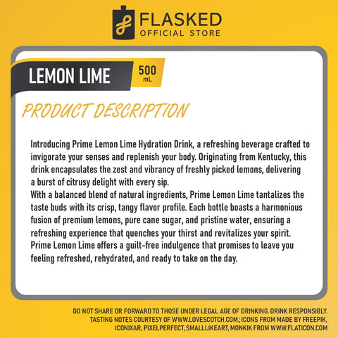 Prime Lemon Lime Hydration Drink 500mL