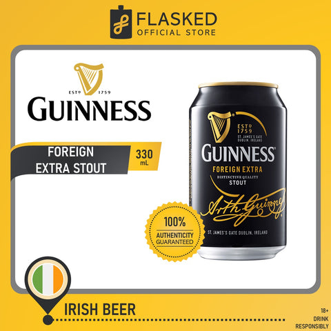 Guinness FES Foreign Extra Stout Irish Beer Cans 330mL
