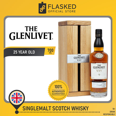 Glenlivet 25 Year Old Whisky 700mL
