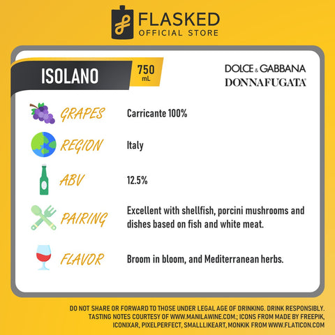 Dolce & Gabbana Donnafugata Isolano Etna Bianco DOC 750mL