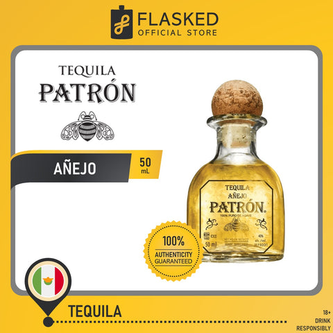 Patron Anejo Tequila Mini 50mL