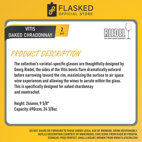 Riedel Vitis Oaked Chardonnay (2 Glasses)
