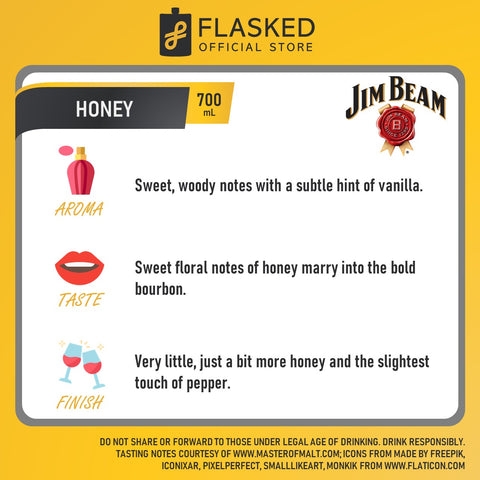 Jim Beam Honey Bourbon 700mL