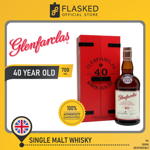 Glenfarclas 40 Year Old Highland Single Malt Scotch Whisky 700mL