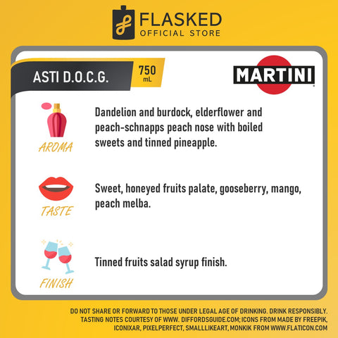 Martini Asti Spumante Sparkling Wine 750mL