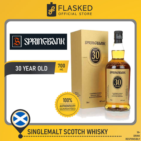 Springbank 30 Year Old Single Malt Scotch Whisky 700mL