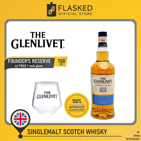 Glenlivet Founder's Reserve 700mL w/ FREE 1 rock glass