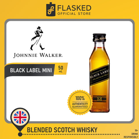 Johnnie Walker Black Label Whisky Mini 50mL