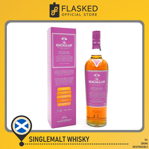The Macallan Edition No. 5 Highland Single Malt Scotch Whisky 700mL
