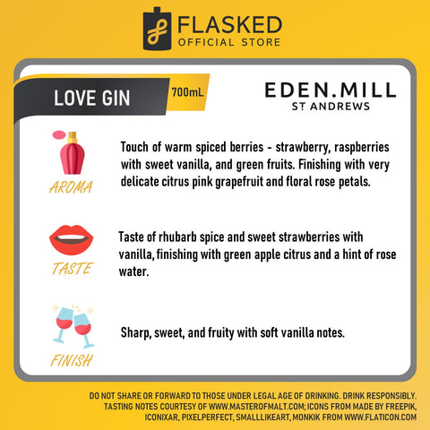Eden Mill St. Andrews Love Gin 700mL