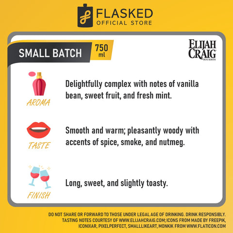 Elijah Craig Small Batch Kentucky Straight Bourbon Whiskey 750mL