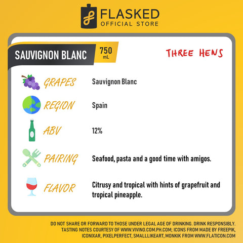 Three Hens Sauvignon Blanc 750ml